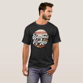 Womens Baseball Mama Leopard Baseball Mom Mother's Tシャツ (正面フル)