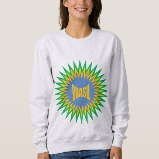 Women's Basic Sweatshirt ash SUN  BRASIL スウェットシャツ (正面)