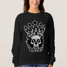 Women's Basic Sweatshirt w/ King Skull Logo スウェットシャツ
