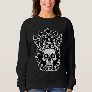 Women's Basic Sweatshirt w/ King Skull Logo スウェットシャツ