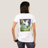 Women's Basic Tシャツ – デジタルカラフルデザイン | (裏面フル)