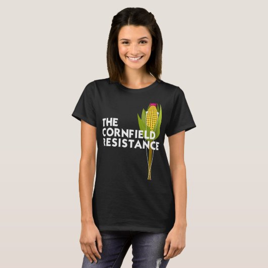 Women's Basic Tシャツ – The Cornfield Resistance (正面フル)