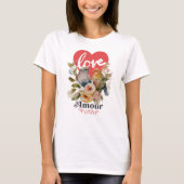  Women's Basic T-Shirt amour afghan Tシャツ (正面)