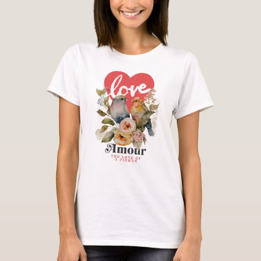  Women's Basic T-Shirt amour afghan Tシャツ (正面)