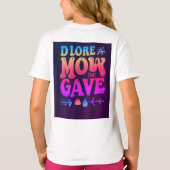 「Women's Basic T-Shirt with 'DLORE MOW the'与え S Tシャツ (裏面)