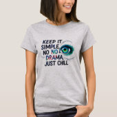 Women's Basic T-Shirt with Eye Design Tシャツ (正面)