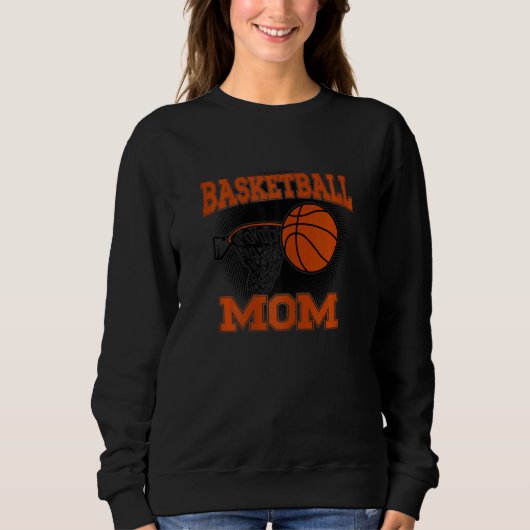 Womens Basketball Mom スウェットシャツ (正面)