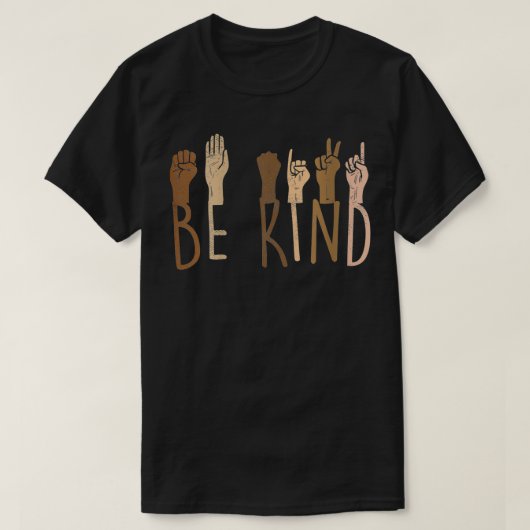 Womens Be Kind Hands Skin Tone Melanin Black Afric Tシャツ (デザイン正面)