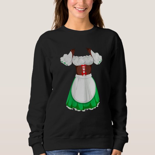 Womens Beer festival in germany women's suit dirnd スウェットシャツ (正面)