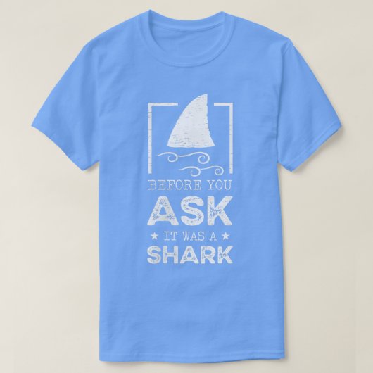 Womens Before you ask it was a shark Amputation Fu Tシャツ (デザイン正面)