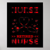 Womens Being Nurse Is A Choice Being A Retired Nur ポスター (正面)