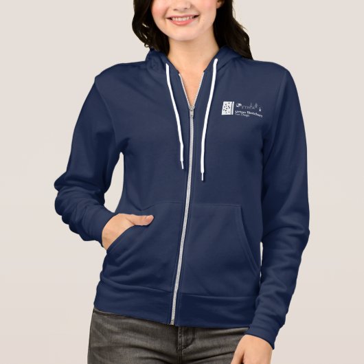 Women's Bella+Canvas Full-Zip Hoodie パーカ (正面)