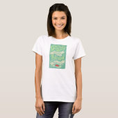 Women's Bella+Canvas Ringer T-Shirt Tシャツ (正面フル)