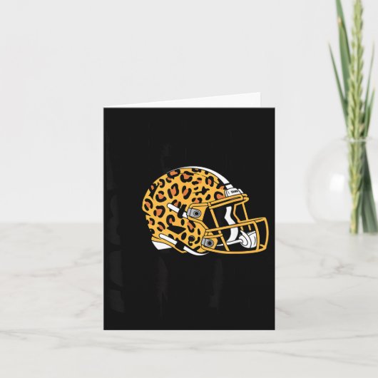 Women's Bend &amp; Snap Leopard Print Helmet Footb カード (正面)