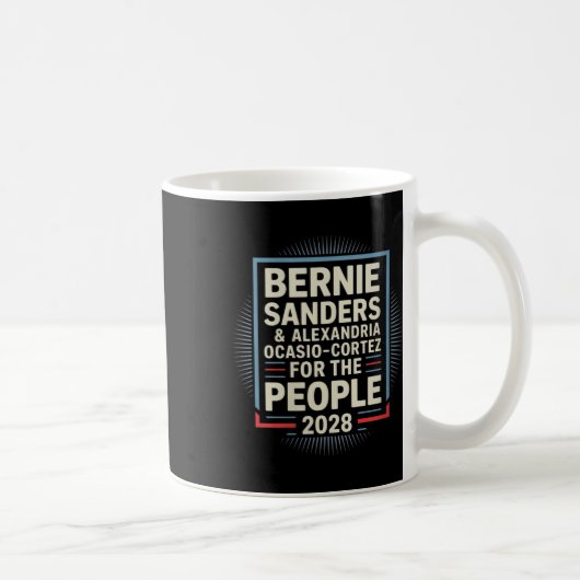 Womens Bernie SandersとAoc 2028大統領C コーヒーマグカップ (右)