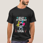 Womens Best Astronaut Ever Christmas Basketball Ca Tシャツ (正面)
