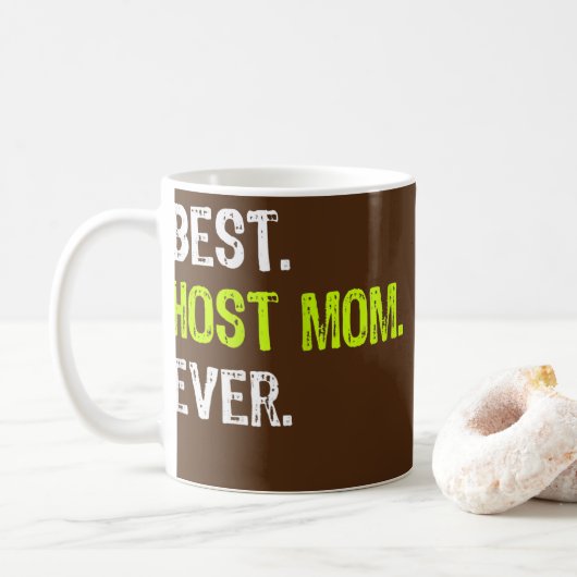 Womens Best HOST MOM Ever Funny mother's day コーヒーマグカップ (ドーナツ)