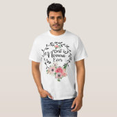 Womens Best Nonna Ever Floral Decoration Grandma Tシャツ (正面フル)