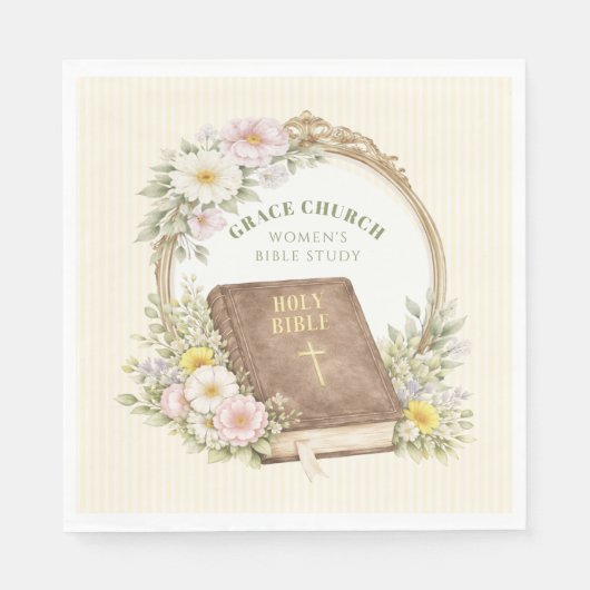 Women's Bible Study | Spring Flowers スタンダードランチョンナプキン (正面)