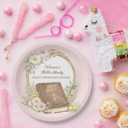 Women's Bible Study | Spring Flowers ペーパープレート (パーティー)