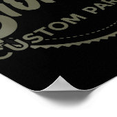 Womens Bionic Knee Club Parts Funny Knee Replaceme ポスター (角)