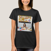 Women's Black Cooking: Reality vs. Expectation  Tシャツ (正面)