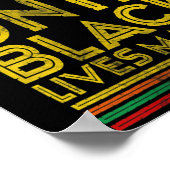 Womens Black History All Lives Cant Until Black Li ポスター (角)