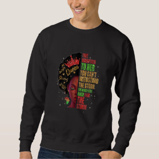 Womens Black History Month Afro Melanin Queen Afri スウェットシャツ