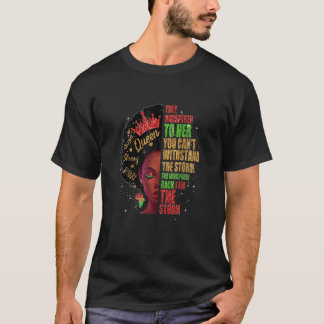 Womens Black History Month Afro Melanin Queen Afri Tシャツ