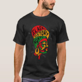 Women's Black History Month Proud African Pride Bl Tシャツ (正面)