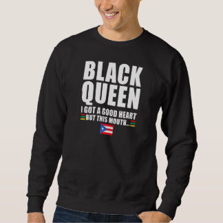 Womens Black Queen I got a good heart Black Queen  スウェットシャツ