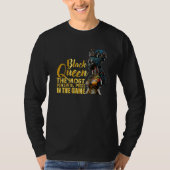 Womens Black Queen Most Powerful Chess African Ame Tシャツ (正面)
