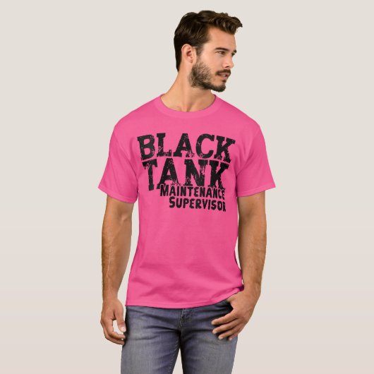 Womens Black Tank Maintenance Supervisor Funny RV  Tシャツ (正面フル)