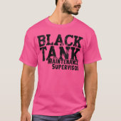 Womens Black Tank Maintenance Supervisor Funny RV  Tシャツ (正面)