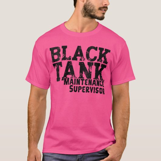 Womens Black Tank Maintenance Supervisor Funny RV  Tシャツ (正面)