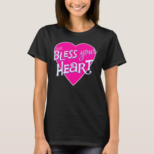 Womens Bless Your Little Heart Southern Saying Fun Tシャツ (正面)