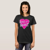 Womens Bless Your Little Heart Southern Saying Fun Tシャツ (正面フル)