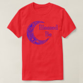 Womens Blessed Be Witch and Wiccan Moon  Tシャツ (デザイン正面)