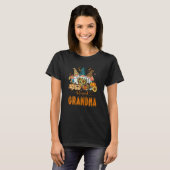Womens Blessed Grandma Women's Trendy Fall Catmom Tシャツ (正面フル)