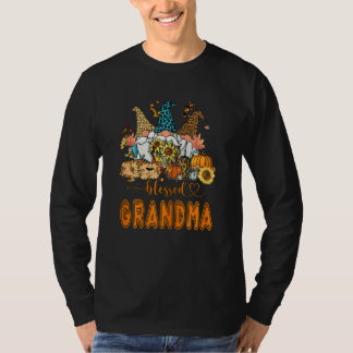 Womens Blessed Grandma Women's Trendy Fall Catmom  Tシャツ
