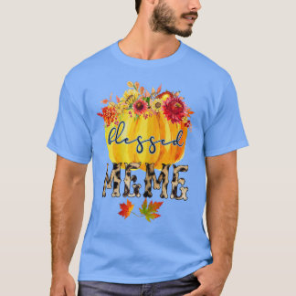 Womens Blessed MeMe Autumn Gifts for Grandma Tシャツ