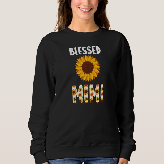 Womens blessed mimi granny スウェットシャツ (正面)