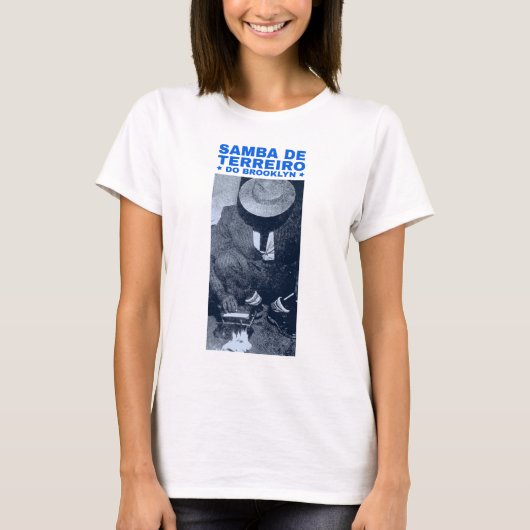 Women's Blue Letters Tシャツ (正面)