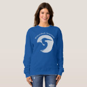 Women's blue sweatshirt  スウェットシャツ (正面フル)