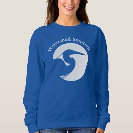Women's blue sweatshirt  スウェットシャツ (正面)