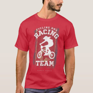 Womens BMX Bike North Korea Flag Biking Cycling Ra Tシャツ