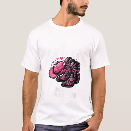 Womens Boots and Bling Cowgirl Rodeo Horseback Ri Tシャツ (正面)