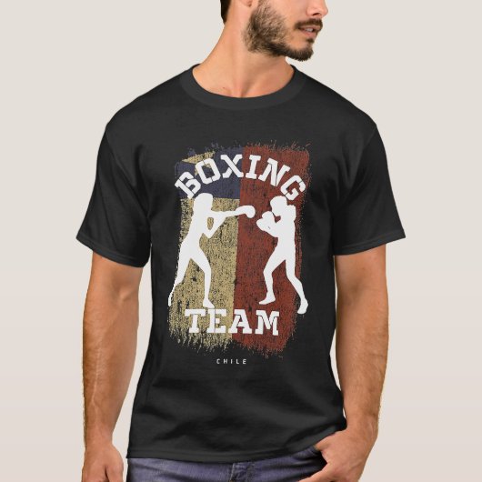 Womens Boxing Chile Combat Sports Fighter Boxing Tシャツ (正面)
