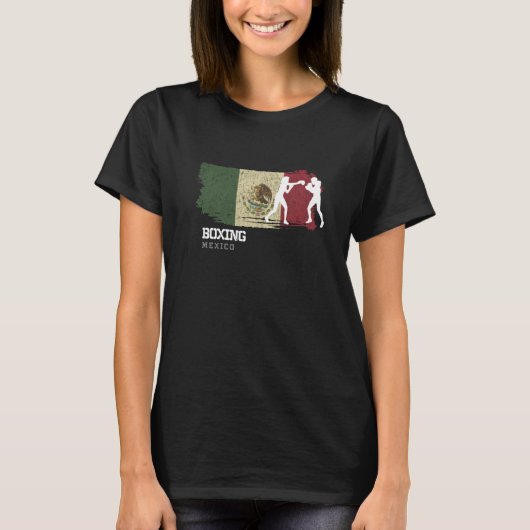 Womens Boxing Mexico Combat Sports Fighter Boxing  Tシャツ (正面)