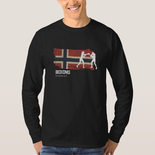 Womens Boxing Norway Combat Sports Fighter Boxing  Tシャツ (正面)